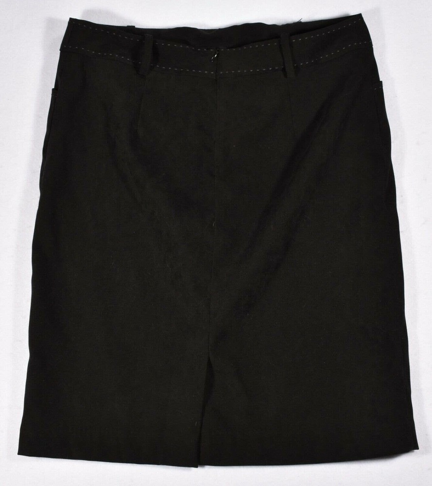 J. Mclaughlin Black Zip Up Skirt Detail Size 8